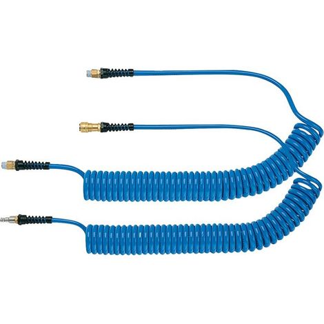 Lüdecke Spiralschlauch PU blau, Kupplung u Stecker NW7,2 8x5mm 3m (1/2)