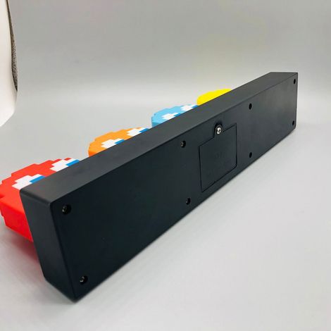 Lampe d'ambiance sur le thème du jeu, veilleuse USB Pac-Man activée par la voix, lampe de bureau à changement de couleur au rythme de la musique, veilleuse à détection sonore, lampe à changement de co (1/5)