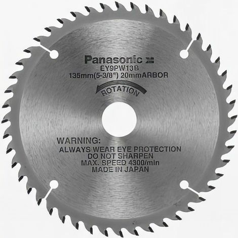 Lame bois D. 135 x 20 mm x Z 48 dents pour scie circulaire EY45A2L - EY9PW13B - Alsafix