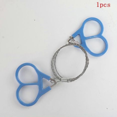 Scie à chaîne en acier inoxydable (1 ou 2 pièces) - Équipement de secours pour le camping et la randonnée - Outil de survie manuel en acier, fabriqué à la main