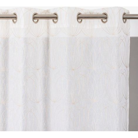 Voilage tamisant, Nymphea, beige H.240 x l.140 cm (1/3)