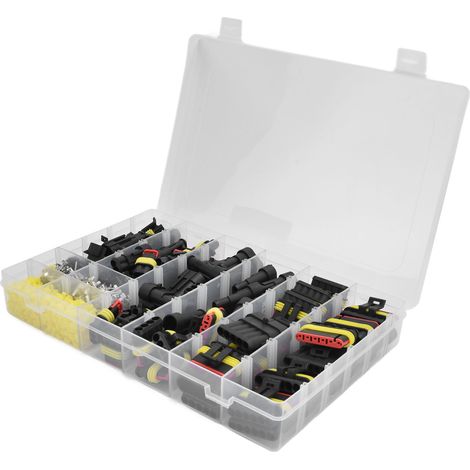 Kit 622 pièces connecteurs automobiles étanches fiche mâle femelle bornes 1-6 broches assortiment (1/5)