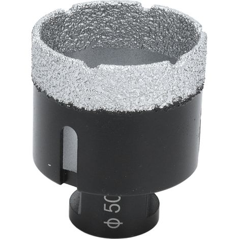 Vakuumgelöteter Diamantkernbohrer für Marmor, M14 schwarz 50 mm Lochsäge, Lochaufweiter für Bohrer (1/5)
