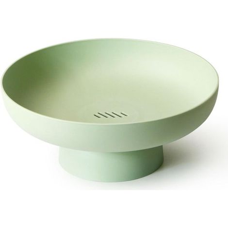 Frutero decorativo de plástico verde para la cocina: ideal para fruta fresca y almacenamiento (1/5)