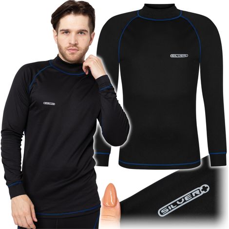 F04 - blu - T-shirt termoattiva argento+ - 4XL (1/5)
