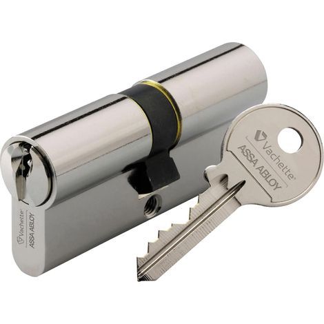 Lock Cylinder 30x40mm, 5-Pin Mechanism, Nickel-Plated Finish, For Exterior Doors (1/5)