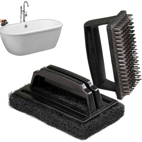 2 Stück Wandreiniger Schwimmbadbürste Ergonomischer