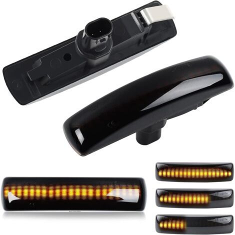 Ciel-Clignotant LED Dynamic Side Light, Lampe Ambre Side Repeaters Marker CAN-bus Error Free Smoked Compatible avec Lan-d Rove-r Discovery 3/4 Freelander 2 Sport (1/5)