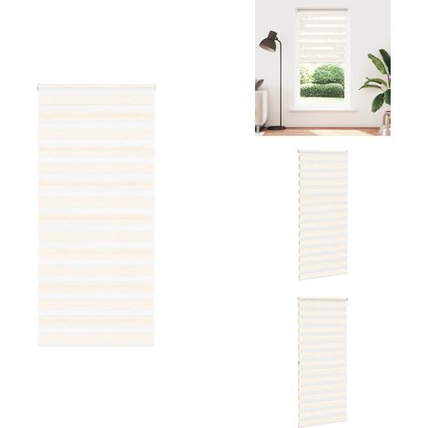 Store zèbre beige marbré largeur du tissu 90,9 cm polyester - Store Zébré - Stores Zébrés - Store À Enrouleur Zébré - Double Store À Enrouleur (1/5)