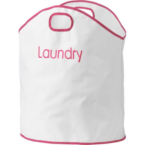 Premier Housewares OxfordHot Pink Trim Laundry Bag (1/2)