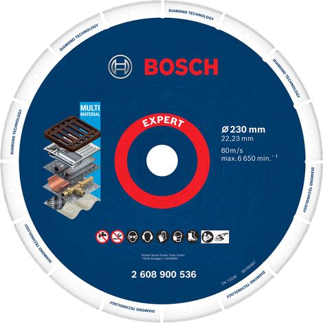Bosch Grinding EXPERT Diamond Metal Wheel Large Cutting Disc 230 mm 2608900536