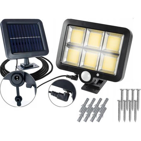 Lampe halogène solaire à LED avec détecteur de mouvement PIR (1/5)