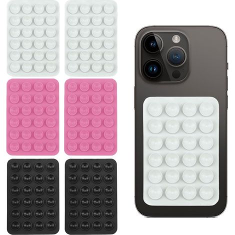 Lntyq Stück Handy Saugnapf, Silikon Handy Saugnapf Vielseitiger Telefonhalter Auto Saugnapf Hülle für Selfies und Videos, Alle Telefonmodelle (1/4)