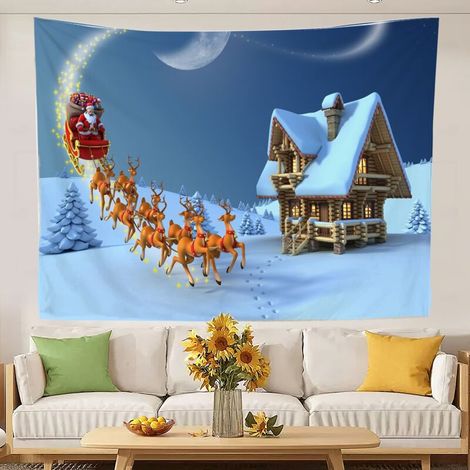 Tapis Murale - 200 x 150 cm - En Polyester - Pour Chambre À Coucher Salon Résidence Étudiante - 1 Pièce (1/5)