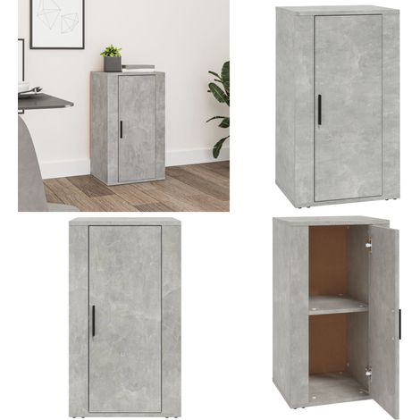 Sideboard Betongrau 40x33x70 cm Holzwerkstoff - Schreibtisch - Regal - Wohnzimmermöbel - Sideboard - Holzmöbel - Home & Living (1/5)