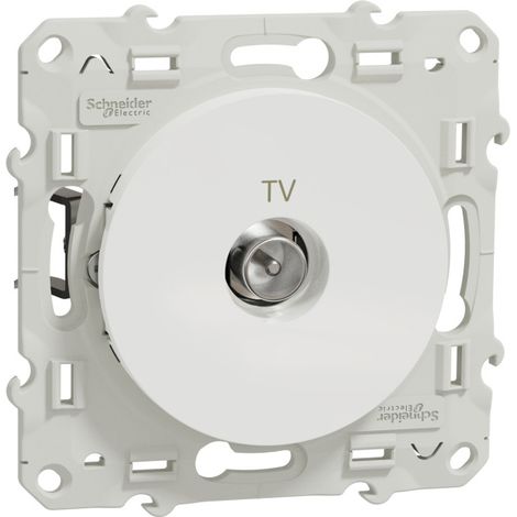 Odace, prise TV Blanc, à griffes (S525445) (1/3)
