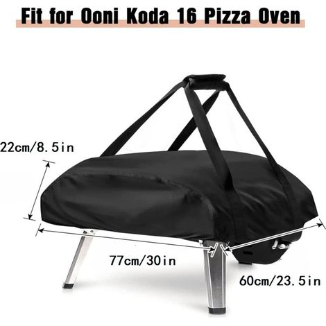 Housse de protection pour four à pizza 77x60x22cm – Tissu Oxford 420D étanche – Résistante aux intempéries – Accessoire Ooni Koda 16 (1/5)