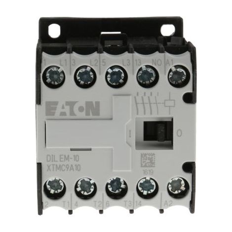 Contacteur Eaton série DILEM, 3 pôles , 3NO, 9 A, 240 V c.a., 4 kW ( Prix pour 1 )