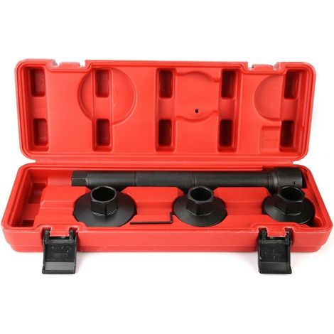 Rod and fastener end tool, removal and installation tool kit, sleek design with sturdy carrying case for most car models (1/5)