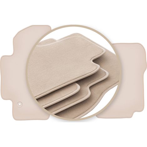 Hochwertige beige Fußmatten für: Nissan NV200 Transporter ab Baujahr 2010 (1/5)