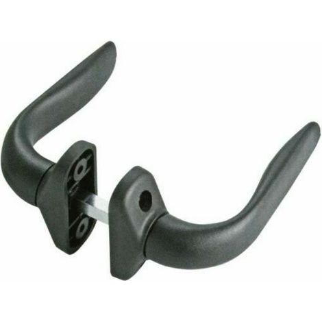 MANIGLIA IN NYLON PER CANCELLO PORTE NERO ANTE QUADRO 8 MM (35541)