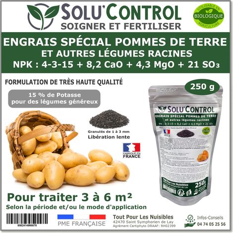 Engrais Spécial Pommes de terre et autres légumes racines, SoluControl - Sachet de 250g (1/5)