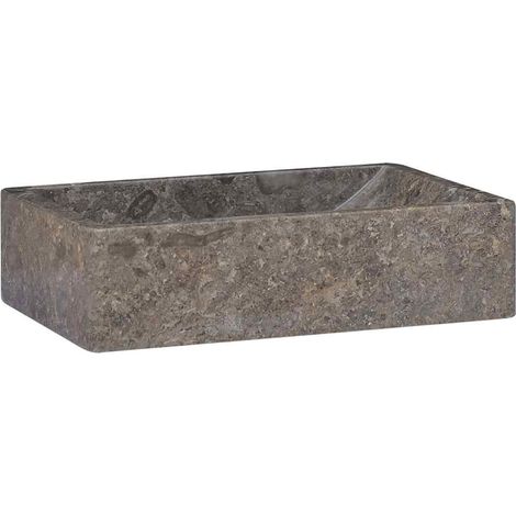 Maison Exclusive - Waschbecken 45x30x12 cm Marmor Hochglanz-Grau
