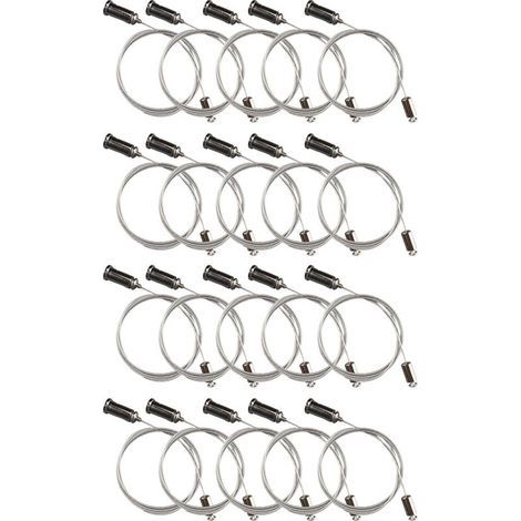 Lot de 20 câbles de suspension hexagonaux pour lampes de garage, support réglable pour restaurants et bureaux (1/5)