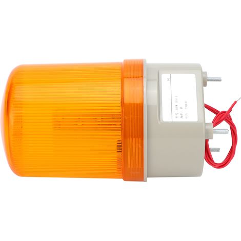 Feu de signalisation BERM à DEL, signal sonore et lumineux, équipement d'alarme d'urgence pour véhicules, 220 V CA, jaune (1/5)