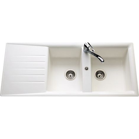 Aquatop – Évier Naturalite Slave EV279 – Dimensions L 1160 x P 500 x H 185 mm – Évier réversible avec bonde Ø90 mm – Fabriqué en Italie (1/5)