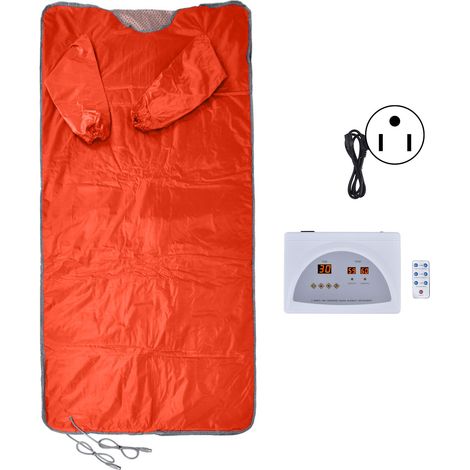 Couverture de Sauna 650W Infrarouge Lointain, Sécurité Anti-Fuite, Minceur Corporelle, Chauffage Professionnel pour Domicile Salon, Prise US 110V (1/5)