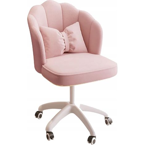 Sedia da ufficio girevole, sedia da studio, per bambini, rosa bueno (1/4)
