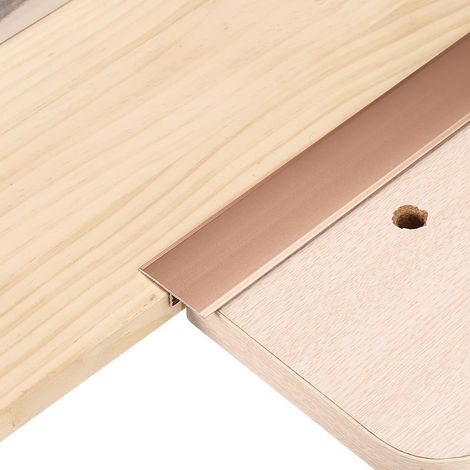 6Pcs 2.9ft x 1.3" Profilés De Transition En T Pour Sol, Bords En Alliage D'Aluminium Pour Joints De Plancher En Vinyle, Relier Les Lames De Stratifié, Carrelage. (1/5)