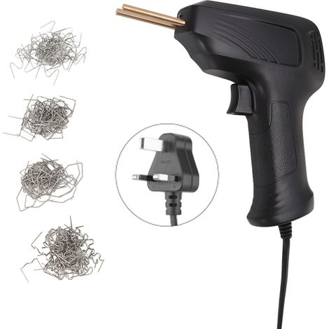 Soudeur plastique portable, machine à souder électrique multifonction avec 4 types d'agrafes chaudes pour réparation de fissures de pare-chocs, noir, prise UK 220V (1/5)