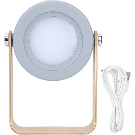 veilleuse-Lampe LED rechargeable portative et ajustable - pour camping, jardin et décoration intérieure - Blanc chaud, support USB (1200mAh, rotation 360°, 3 niveaux) (1/5)