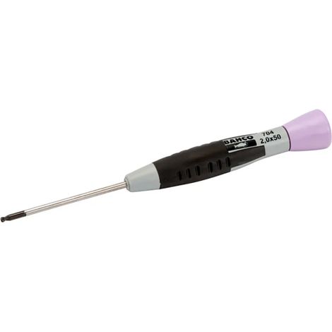 Cacciavite Bahco precision ball hex 3x75mm bi-materiale