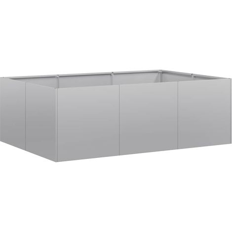 vidaXL Fioriera 120x80x40 cm in Acciaio Zincato