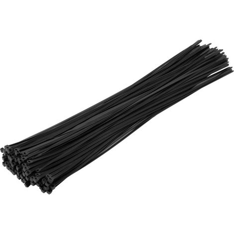 Kabelbinder 100 Stück schwarz 450mm 4.8mm 22kg 450mm x 4.8mm Schwarz (1/5)