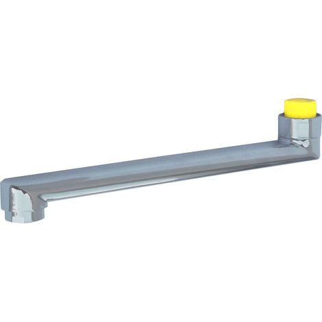 Bocca ovale dritta per rubinetto, 200 mm. cromata