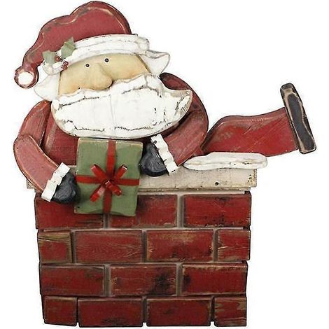 Figurines de Noël en résine - Décoration de Noël à suspendre dans une cheminée (1/5)