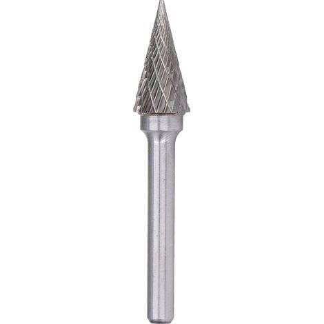 Rotary end mill with two conical tips, 6 mm shank, YG8 carbide MX1225 (1/5)