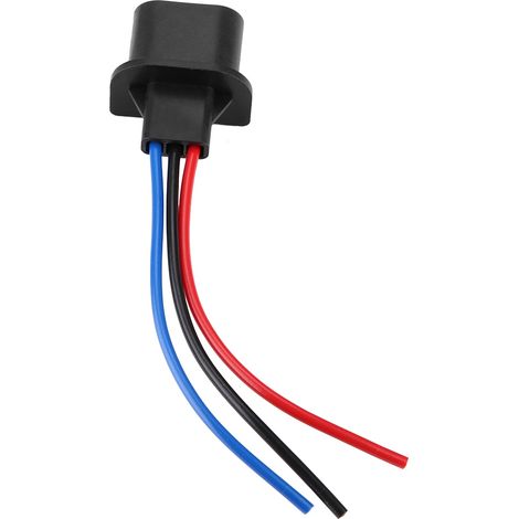 Connecteur adaptateur faisceau câblage lampe frontale, prise mâle avec fil, 2 broches, étanche, pour rénovation éclairage auto, remplacement pièce détachée. (1/5)