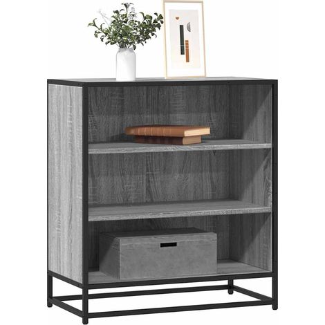 Sideboard Grau Sonoma 68x35x76 cm Holzwerkstoff und Metall