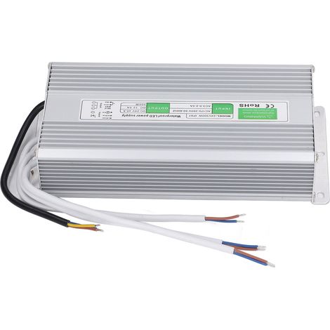 Alimentation LED 300W IP67 étanche boîtier aluminium transformateur AC170-260V entrée DC24V sortie (1/5)