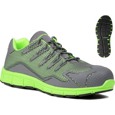 Chaussure De Sécurité Fluorite S1p Basse Vert Fluo Pointure 43 - Coverguard (1/5)