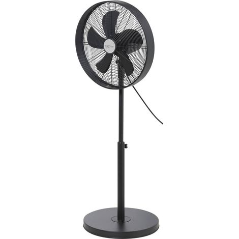 [GEBRAUCHT] B-Ware Sygonix Standventilator Ventilator Lüfter Schwarz Höhenverstellbar 50 W 445mm
