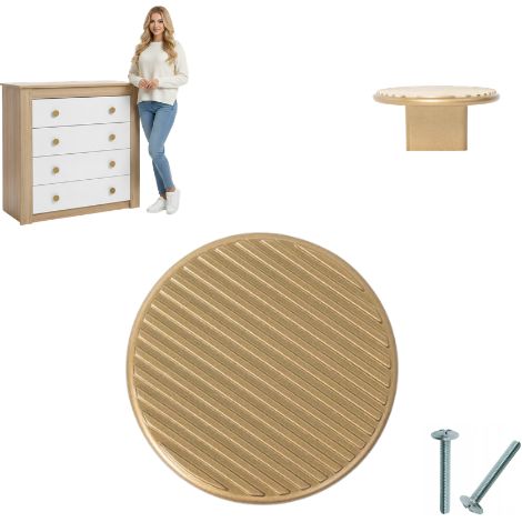 Tirador para muebles, color dorado, moderno, choki, 16/50 mm, dorado, AKS (1/5)
