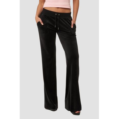 Pantaloni della tuta da donna Juicy Couture Black Layla a vita bassa, taglia S (1/5)