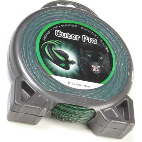 Fil nylon Cuter'Pro 3 mm x 15 m hélicoïdal blister (1/5)