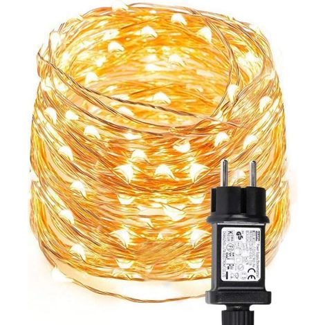 Lepro 30m 300 LED string lights in copper wire, warm white, starry effect, for garden, Christmas, birthday, wedding, etc.